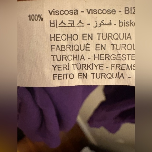 Zara Purple Ruffle Blouse - Picture 6 of 6